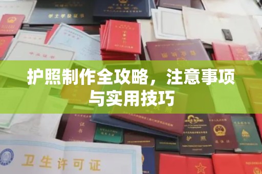 且末护照制作全攻略，注意事项与实用技巧